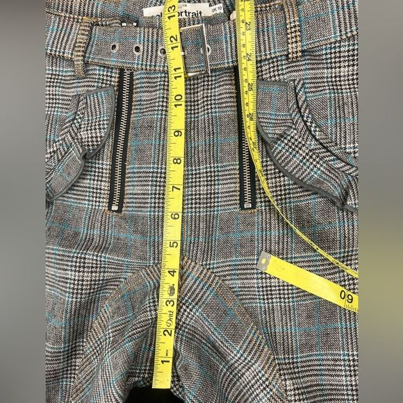 Self-Portrait Lexi Plaid High Rise Pants - Picture 11 of 12